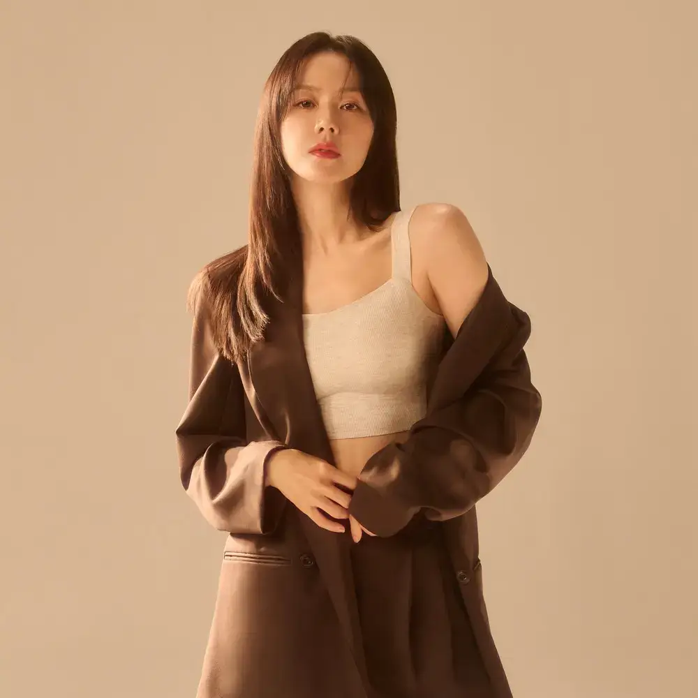 [손예진PICK] 감탄브라 멜란지 골지 런닝형 브라 단품